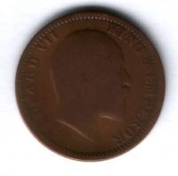 1/4 анны 1905 г. Индия