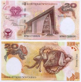 Папуа Новая Гвинея - 20 Кина 2008 UNC verified