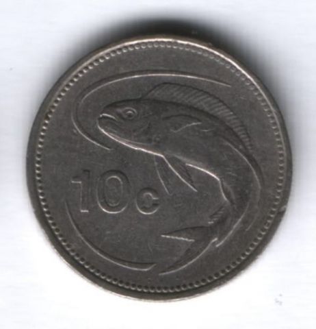 10 центов 1986 г. Мальта