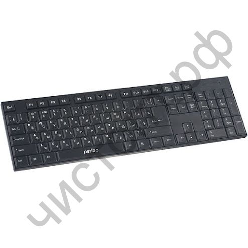 Клавиатура беспровод. Perfeo "Cheap", USB, чёрная (PF-3208-WL)