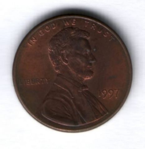 1 цент 1997 г. США