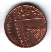 1 пенни 2010 г. Великобритания