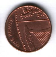 1 пенни 2010 г. Великобритания