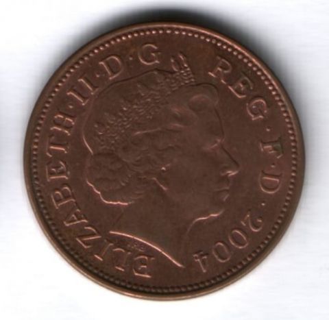 2 пенса 2004 г. Великобритания