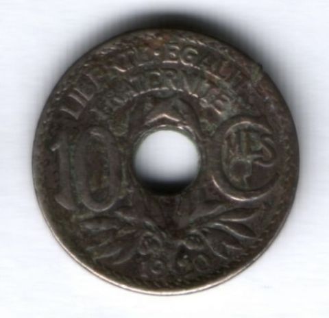 10 сантимов 1920 г. Франция