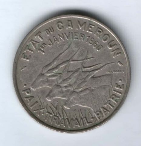 50 франков 1960 г. Камерун
