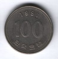 100 вон 1991 г. Южная Корея