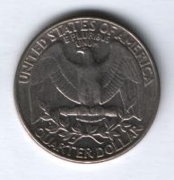 1/4 доллара 1988 г. США, D