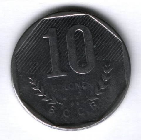 10 колонов 1985 г. Коста-Рика
