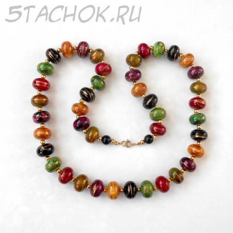 Яркие винтажные бусы (США)