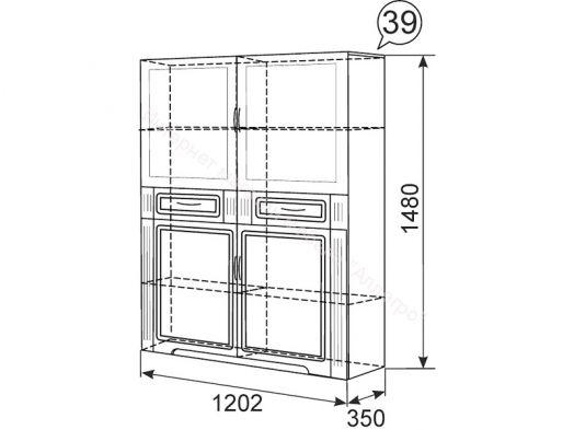 Гостиная "Виктория" Комплектация № 3