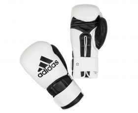 Перчатки боксёрские Adidas Super Pro Safety Sparring Hook & Loop ADIBC23 бело-чёрные