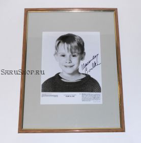 Автограф: Маколей Калкин. Один дома. Фото 1990 года. Редкость