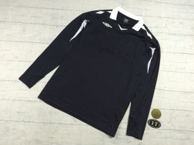 Поло судейская футбольного арбитра Umbro черная