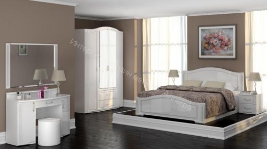 Зеркало Виктория Белый глянец мод.07