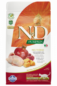N&D Cat Pumpkin Neutered Quail (перепел, тыква и гранат для кастрированных кошек)