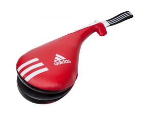 Ракетка для тхэквандо двойная Adidas Kids Double Target Mitt ADITKT02 красно-чёрная