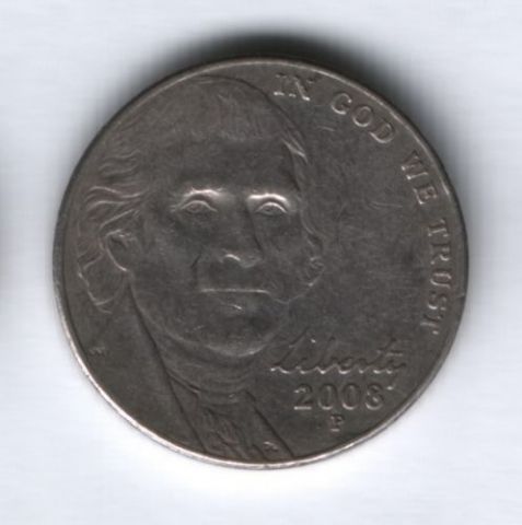 5 центов 2008 г. США