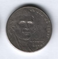 5 центов 2008 г. США
