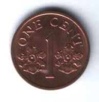 1 цент 1994 г. Сингапур