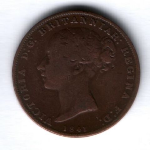 1/26 шиллинга 1841 г. Джерси