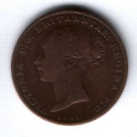 1/26 шиллинга 1841 г. Джерси