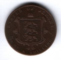 1/26 шиллинга 1841 г. Джерси