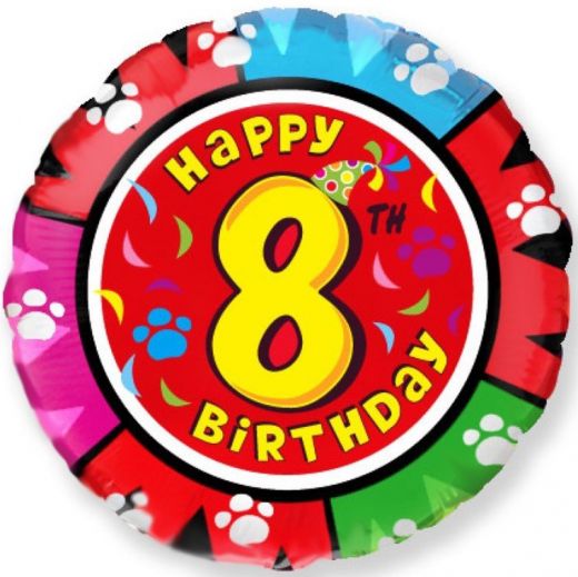 Шар гелиевый NUMBER HAPPY BIRTHDAY