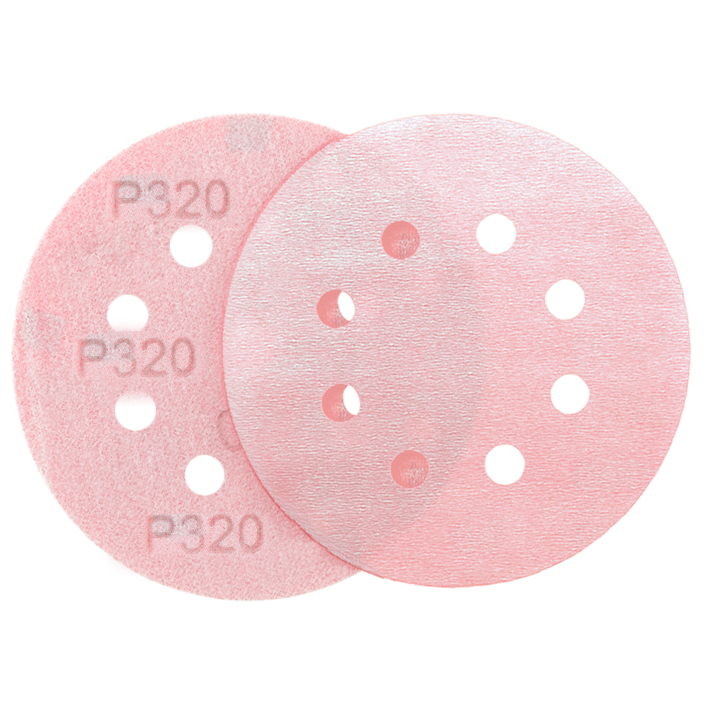 Isistem P320 Абразивный круг IFILM Red ISISTEM, D=125мм, 8 отверстий, (упаковка 100 шт.)