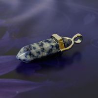 Биолокационный маятник натур камень Содалит в металле 3см