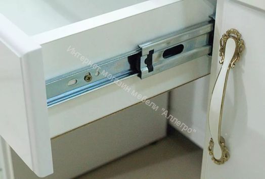 Тумба прикроватная "Виктория" мод.4 Белый глянец