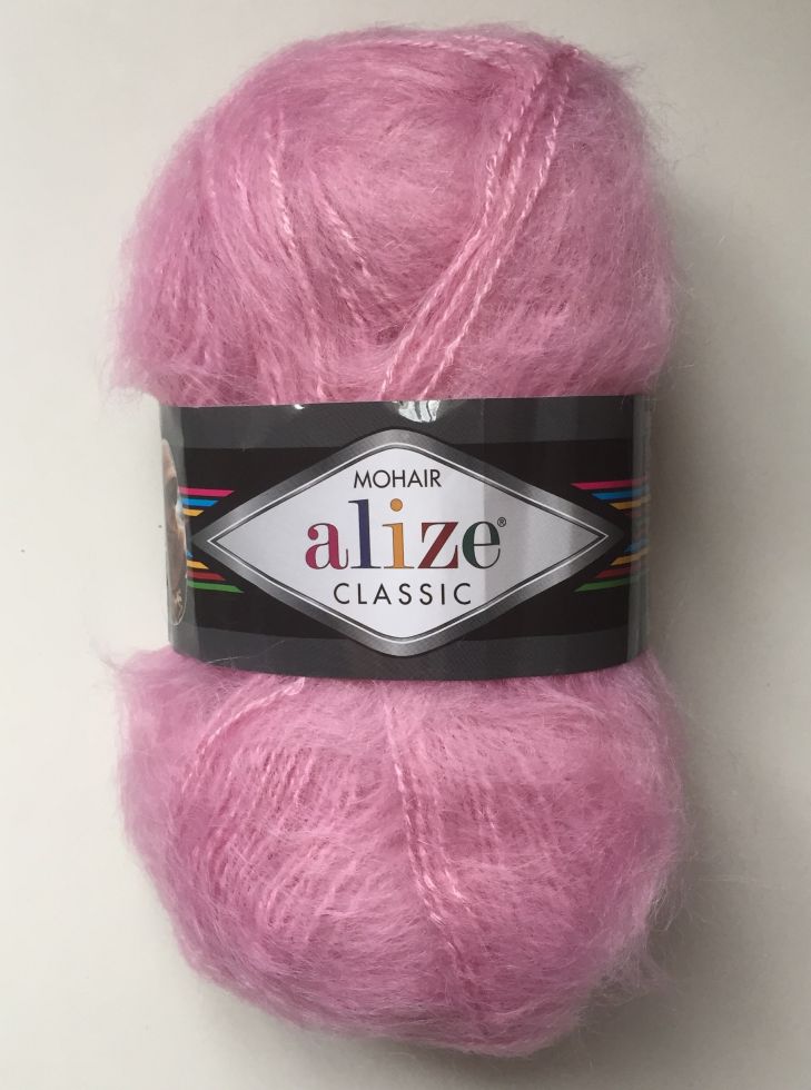 Mohair classik (Alize) 32-св. Розовый