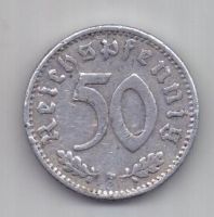 50 пфеннигов 1940 г. F. Германия