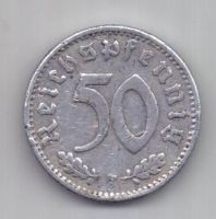 50 пфеннигов 1940 г. F. Германия