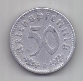 50 пфеннигов 1940 г. F. Германия