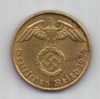 5 пфеннигов 1939 г. AUNC