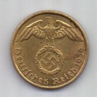 5 пфеннигов 1939 г. AUNC
