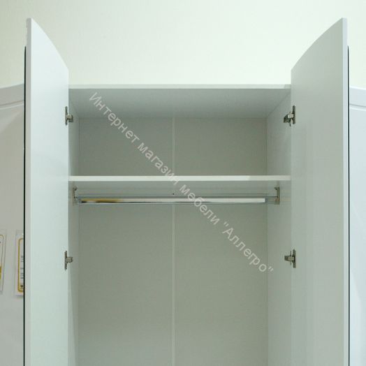 Шкаф угловой "Виктория" (мод.26) Белый глянец