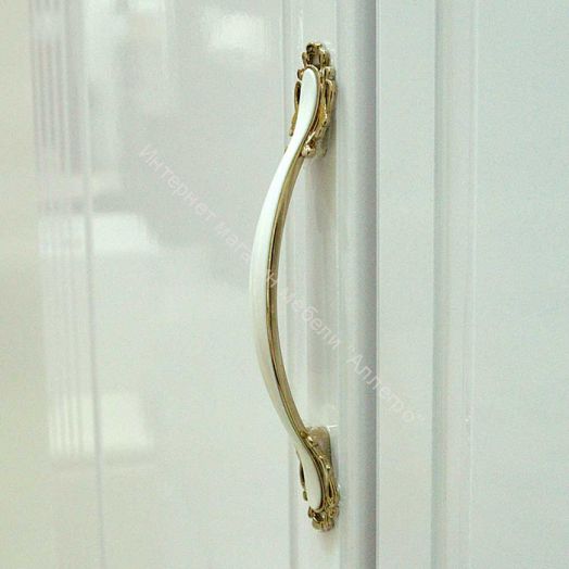 Шкаф угловой "Виктория" (мод.26) Белый глянец