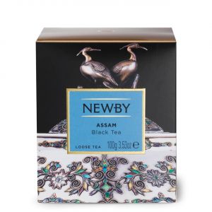Чай черный листовой Ассам Newby Assam 220010 в картонной пачке - 100 г (Англия)
