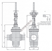 Задвижка шиберная Ду 1000, Ру-8,0 ТУ 3741-001-21483089-2010