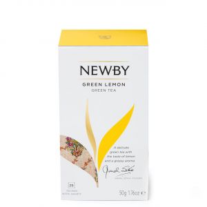 Чай зеленый в пакетиках Зеленый лимон Newby Green Lemon Tea (Англия)