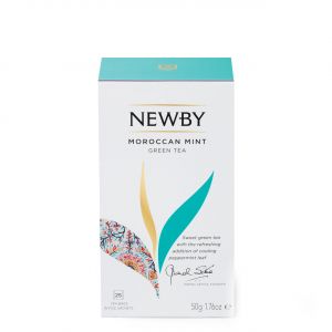 Чай зеленый в пакетиках Марокканская мята Newby Moroccan Mint Green Tea (Англия)