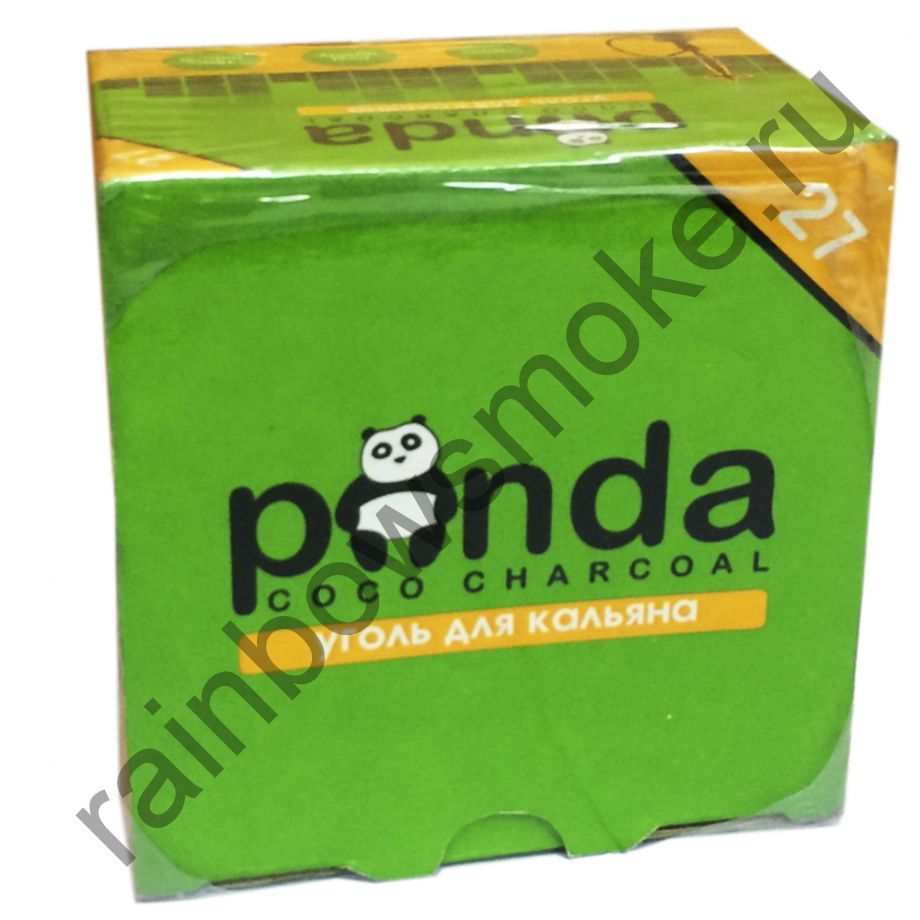 Уголь для кальяна Panda Green Flat (27 шт)