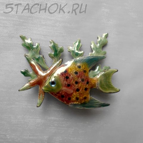 Брошь "Глубоководная рыбка" (США)