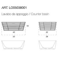 схема раковины Disegno Ceramica Loom 50