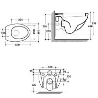 схема унитаза Disegno Ceramica Ovo OV005