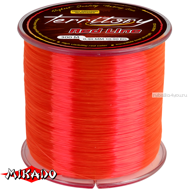 Леска мононить Mikado Territory Red Line 600 м