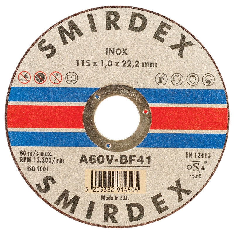 Smirdex Отрезной диск по металлу и нержавеющей стали 125мм. x 1мм.