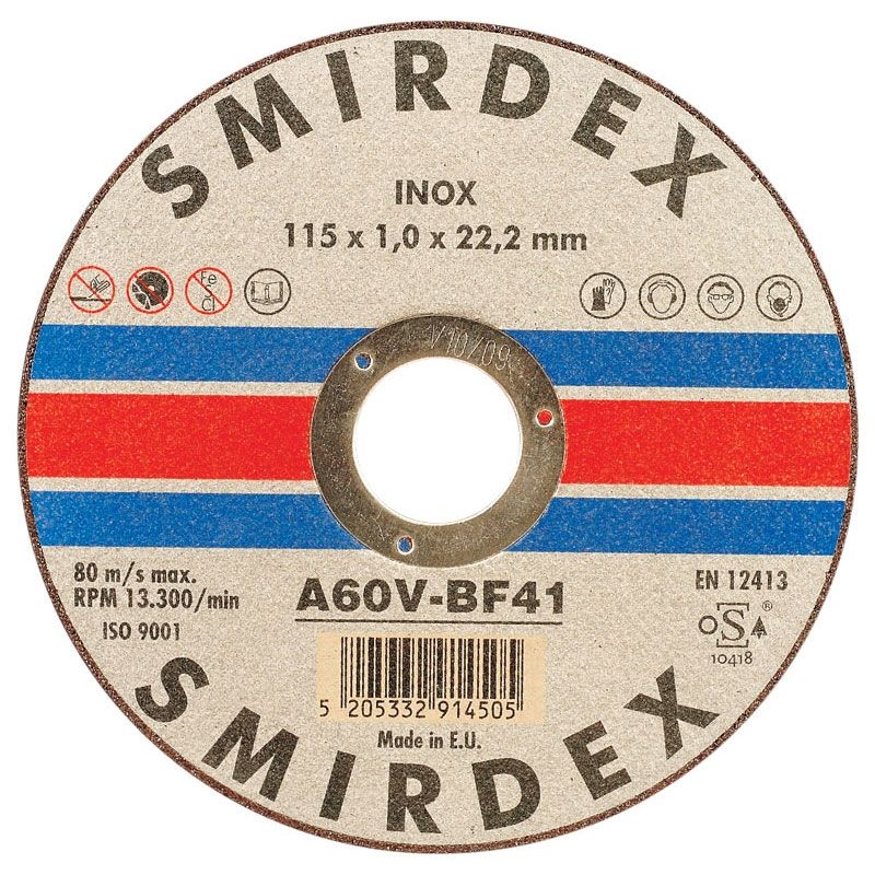 Smirdex Отрезной диск по металу и нержавеющей стали 230мм. x 1,9мм.
